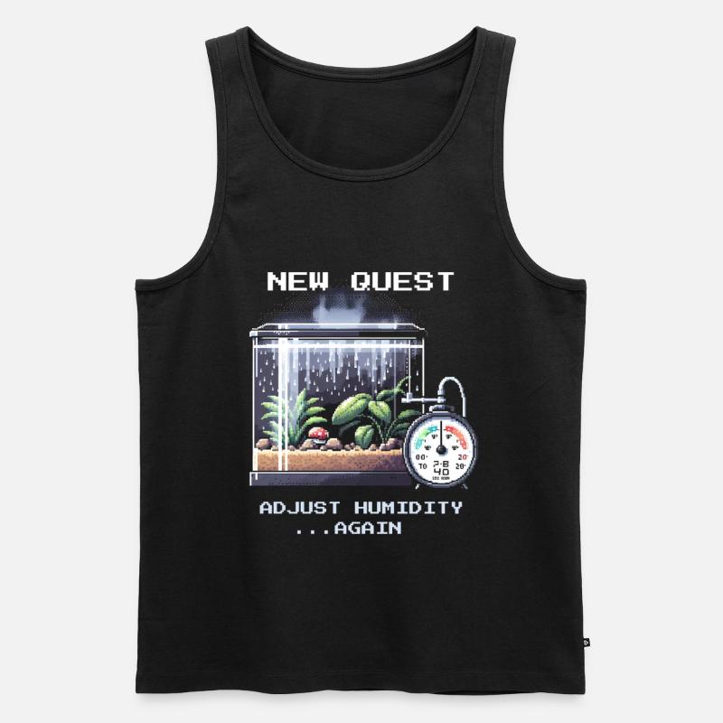 Neue Quest: Luftfeuchte regeln | Terrarium - Männer Premium Bio Tank Top - Schwarz