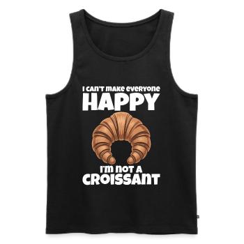 Not everyone likes me – I'm not a croissant - Men's Premium Organic Tank Top - black - Front - Michal (187cm)