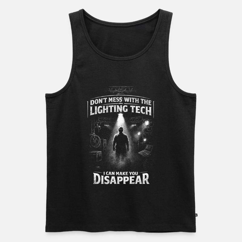Lichttechniker Beleuchtungstechniker - Männer Premium Bio Tank Top - Schwarz