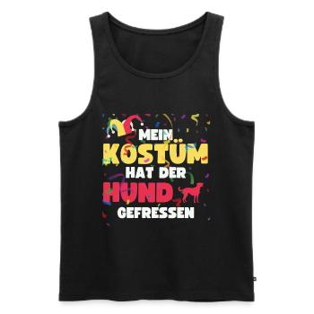 My costume has been eaten by the dogs Carnival - Men's Premium Organic Tank Top - black - Front - AI Model Male 178 light (178cm)