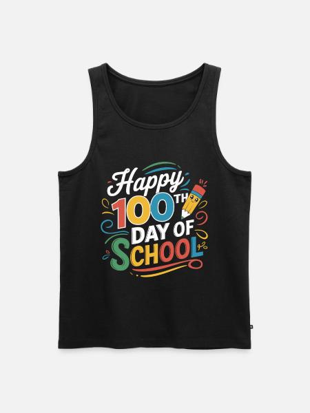 100th Day of School Jubilee - Men's Premium Organic Tank Top - black