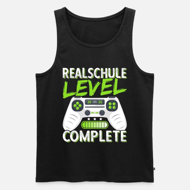 Realschule Abschluss 2026 Realschulabschluss Junge - Männer Premium Bio Tank Top - Schwarz