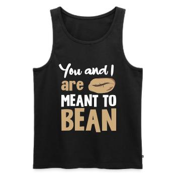 Toi et moi : Dicton de Bean - Débardeur bio Premium Homme - noir - Devant - AI Model Male 178 light (178cm)