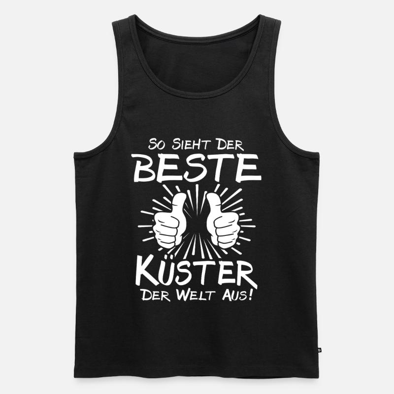 Bester Küster - Männer Premium Bio Tank Top - Schwarz