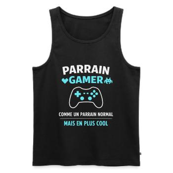 Gamer Godfather Like a Cooler Normal Godfather - Men's Premium Organic Tank Top - black - Front - Michal (187cm)