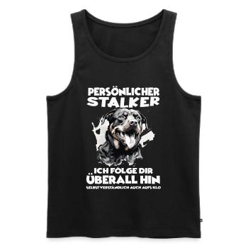 Dog Owner Gift Rottweiler Dog Owner - Men's Premium Organic Tank Top - black - Front - Michal (187cm)