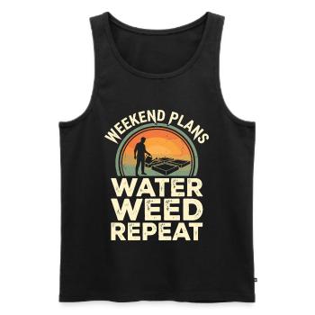 Weekend Plans Garten Humor - Männer Premium Bio Tank Top - Schwarz - Vorne - Michal (187cm)