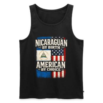 Nicaragua Nicaragic - Débardeur bio Premium Homme - noir - Devant - Michal (187cm)