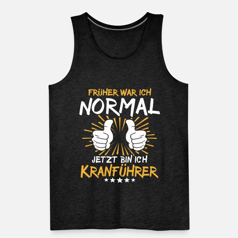 Crane operator Spruch Men's Premium Organic Tank Top