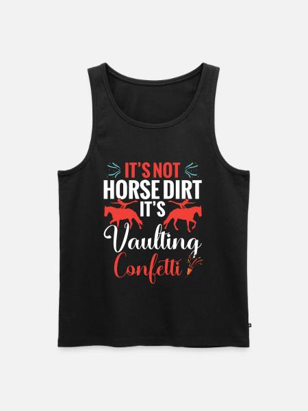 Pferdevaulter-Dinge Vaulting-Ausrüstung Künstlerisch - Männer Premium Bio Tank Top - Schwarz