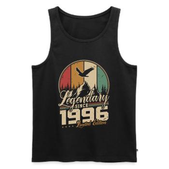 1996 Vintage Vintage Retro Birthday Gift - Men's Premium Organic Tank Top - black - Front - Michal (187cm)