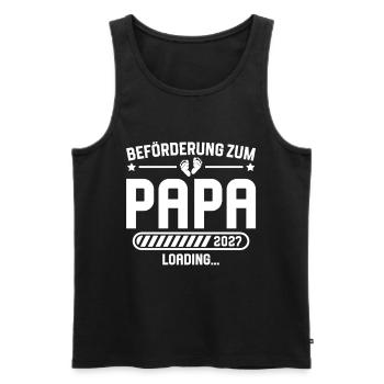 Expectant Dad 2027 Announce Pregnancy - Men's Premium Organic Tank Top - black - Front - Michal (187cm)