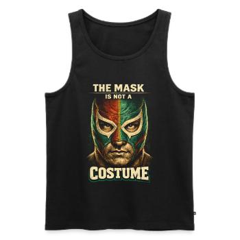 Lucha Libre Luchador The Mask Is Not A Costume - Men's Premium Organic Tank Top - black - Front - Michal (187cm)