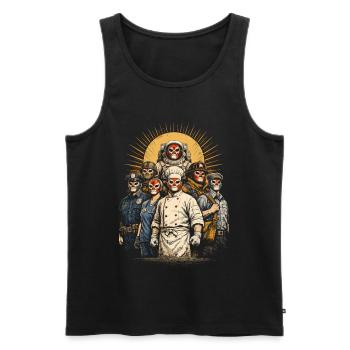 Lucha Libre Luchador - Männer Premium Bio Tank Top - Schwarz - Vorne - AI Model Male 178 light (178cm)