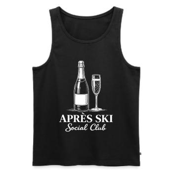  Apres Ski Social Club Bavaria Skifahren - Männer Premium Bio Tank Top - Schwarz - Vorne - Michal (187cm)