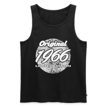 60e anniversaire 1966 cadeau pour hommes et femmes - Débardeur bio Premium Homme - noir - Devant - Michal (187cm)
