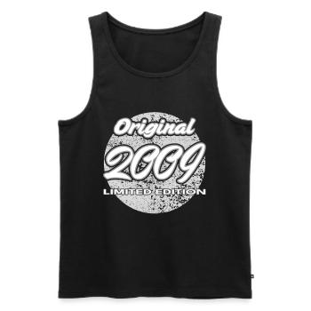 17th Birthday 2009 Boys and Girls Gift - Men's Premium Organic Tank Top - black - Front - AI Model Male 178 light (178cm)