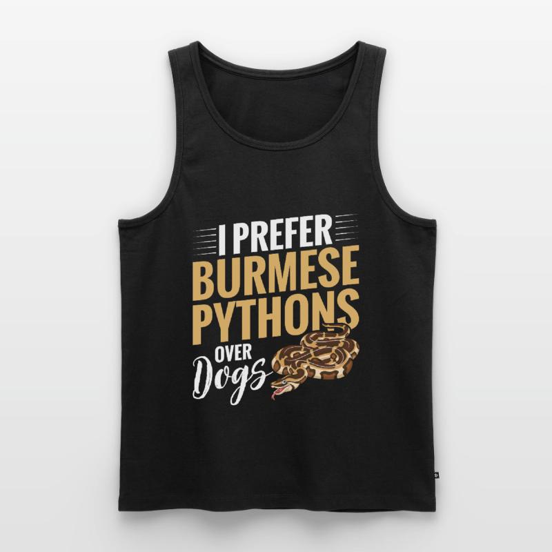 Python birman Stuff Reptile Foos Propriétaire de serpent Débardeur bio Premium Homme