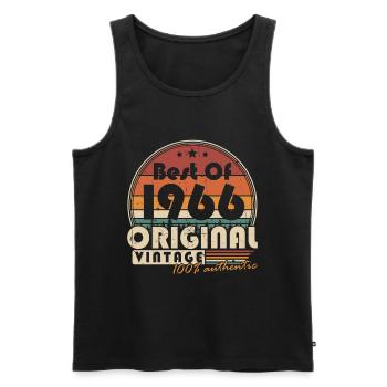 Original 1966 Vintage Vintage Birthday Gift - Men's Premium Organic Tank Top - black - Front - Michal (187cm)