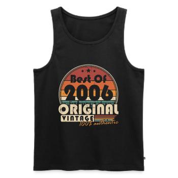 Original 2006 Vintage Vintage Birthday Gift - Men's Premium Organic Tank Top - black - Front - Michal (187cm)
