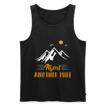 Chemise d’aventure de randonnée About Another Mile - Débardeur bio Premium Homme - noir - Devant - Michal (187cm)
