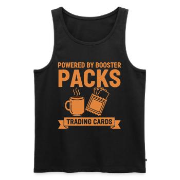 Angetrieben von Booster Packs Sammelkarten-Sammler - Männer Premium Bio Tank Top - Schwarz - Vorne - Michal (187cm)
