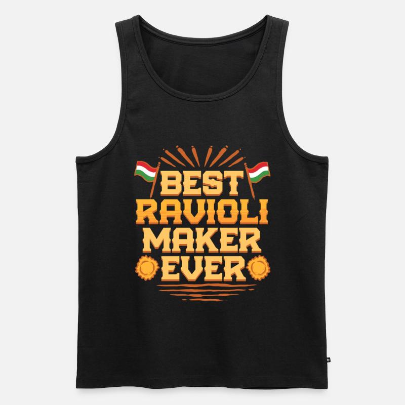 Best Ravioli Maker Ever - Männer Premium Bio Tank Top - Schwarz