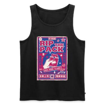 Rip The Pack Sammelkarten-Booster-Pack Legendär - Männer Premium Bio Tank Top - Schwarz - Vorne - AI Model Male 178 light (178cm)