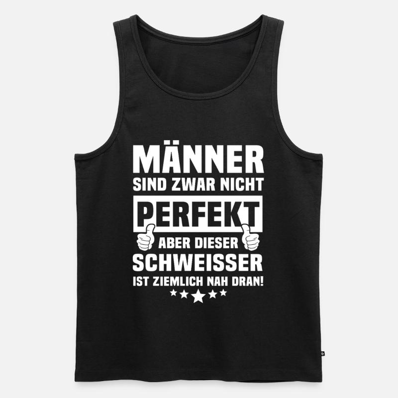 Schweisser - Männer Premium Bio Tank Top - Schwarz