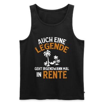 Don de pension Homme femme retraitée retraite Drôle - Débardeur bio Premium Homme - noir - Devant - Michal (187cm)
