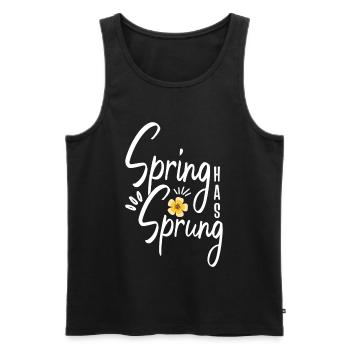 Spring Has Sprung Pagan Spring Equinox Wicca - Men's Premium Organic Tank Top - black - Front - AI Model Male 178 light (178cm)