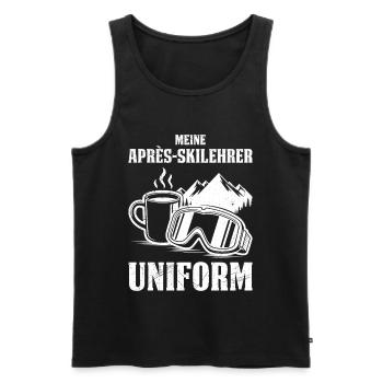 Skiing MY APRÈS SKI INSTRUCTOR UNIFORM FUNNY - Men's Premium Organic Tank Top - black - Front - Michal (187cm)