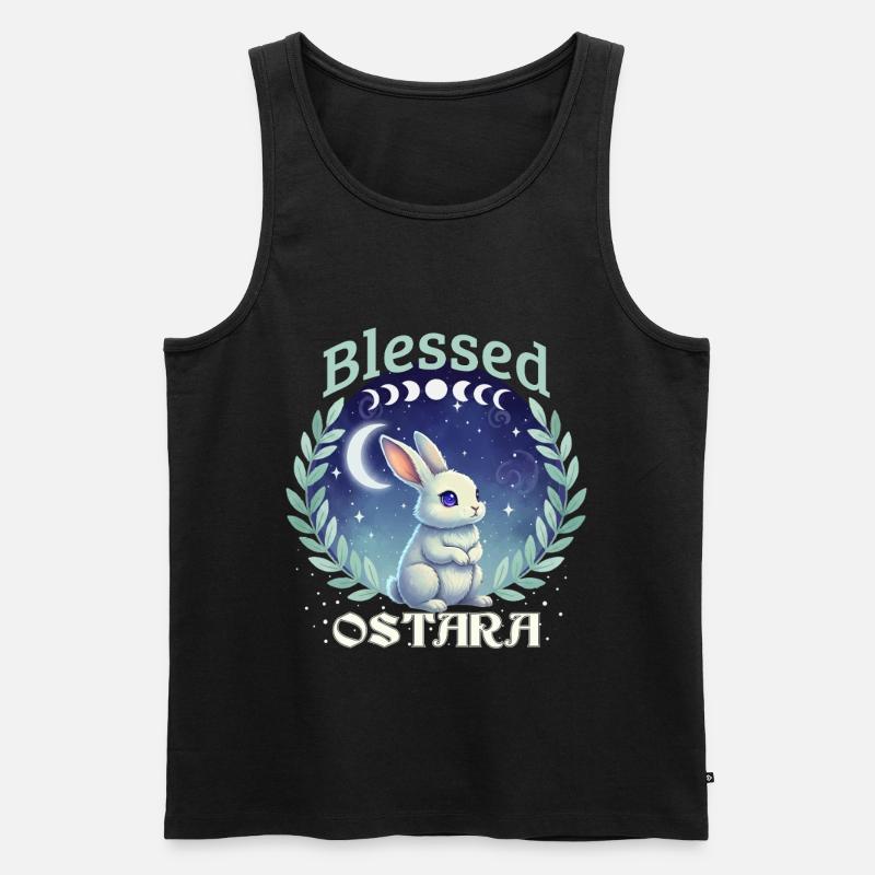 Ostara Happy Easter Pagan Spring - Men's Premium Organic Tank Top - black