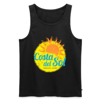 Costa del Sol Spanien Andalusien Málaga Souvenir - Männer Premium Bio Tank Top - Schwarz - Vorne - AI Model Male 178 light (178cm)