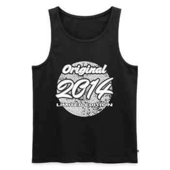 12th Birthday 2014 Boys and Girls Gift - Men's Premium Organic Tank Top - black - Front - Michal (187cm)