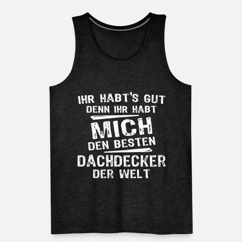 Dachdecker Männer Premium Bio Tank Top
