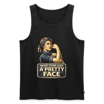 Feminism Feminist Feminist - Men's Premium Organic Tank Top - black - Front - Michal (187cm)