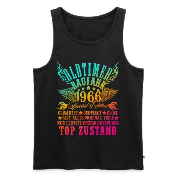 60th Birthday 60 Years Decoration 1965 Gift Funny - Men's Premium Organic Tank Top - black - Front - AI Model Male 178 light (178cm)