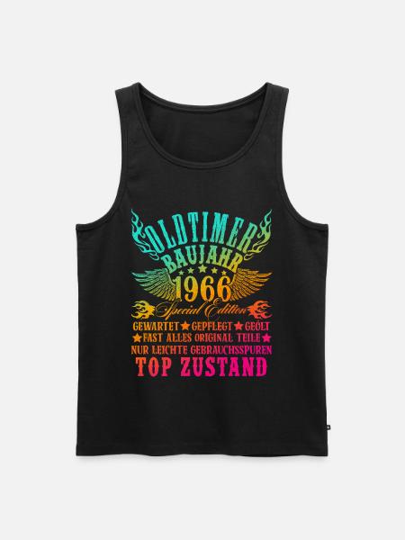 60e verjaardag 60 jaar Versiering 1965 Cadeau Grappig - Mannen Premium Bio Tanktop - zwart