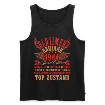 60th Birthday 60 Years Decoration 1965 Gift Funny - Men's Premium Organic Tank Top - black - Front - AI Model Male 178 light (178cm)