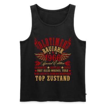 60th Birthday 60 Years Decoration 1965 Gift Funny - Men's Premium Organic Tank Top - black - Front - AI Model Male 178 light (178cm)