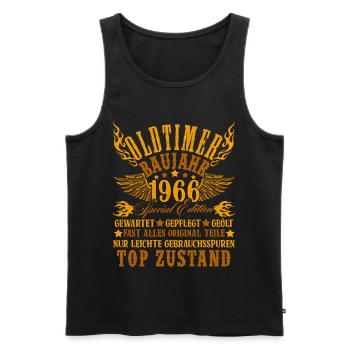 60th Birthday 60 Years Decoration 1965 Gift Funny - Men's Premium Organic Tank Top - black - Front - AI Model Male 178 light (178cm)