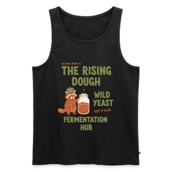 Sourdough Bread Baking Baker Wild Yeast Rising - Men's Premium Organic Tank Top - black - Front - Michal (187cm)