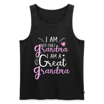 football mama, football mom, leopard football mom, - Men's Premium Organic Tank Top - black - Front - AI Model Male 178 light (178cm)
