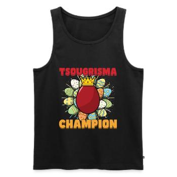 Tsougrisma Champion griechisches Ostern - Männer Premium Bio Tank Top - Schwarz - Vorne - Michal (187cm)