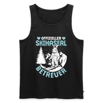 Après-Ski Party OFFICIAL SKI BUNNY SUPERVISOR - Men's Premium Organic Tank Top - black - Front - Michal (187cm)