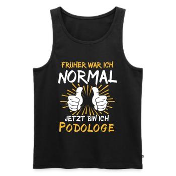 Podologe Spruch - Männer Premium Bio Tank Top - Schwarz - Vorne - Michal (187cm)