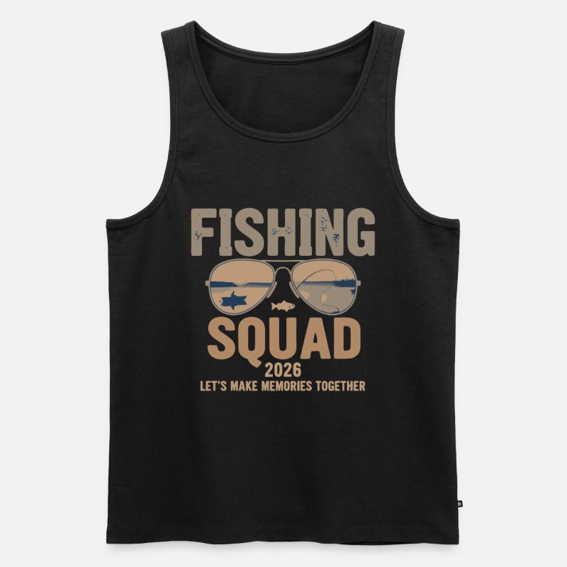 Fishing Squad 2026 - Männer Premium Bio Tank Top - Schwarz