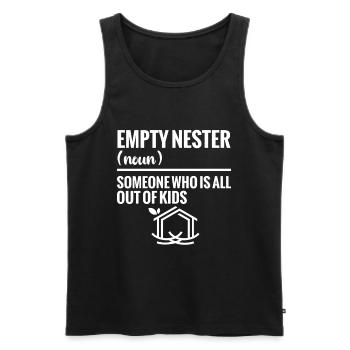 Empty Nester High School Absolvent Sohn Emtpy Nester - Männer Premium Bio Tank Top - Schwarz - Vorne - Michal (187cm)