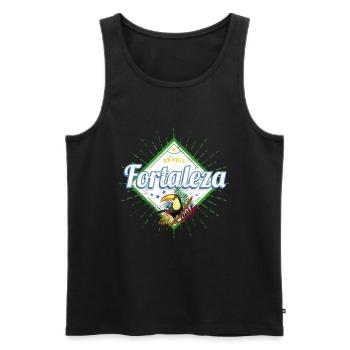 Fortaleza Brasilien Tukan Retro Ceará Souvenir - Männer Premium Bio Tank Top - Schwarz - Vorne - Michal (187cm)
